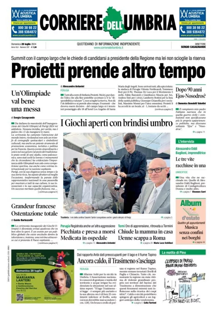 Prima-pagina-corriere umbria-del-2024-07-28